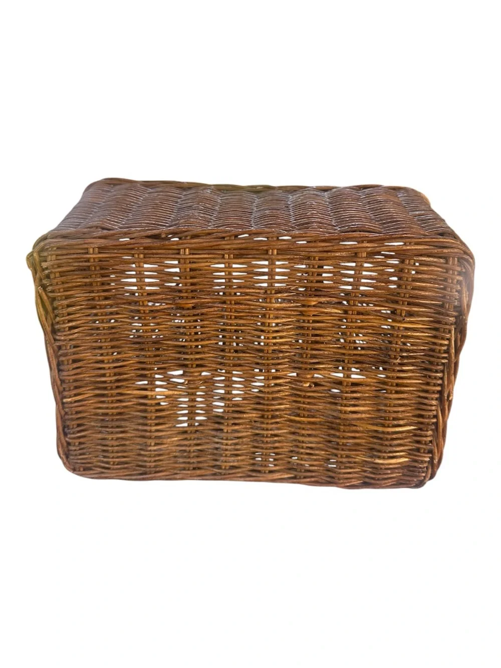 Woven Rattan Multi-Compartment Basket - Brown